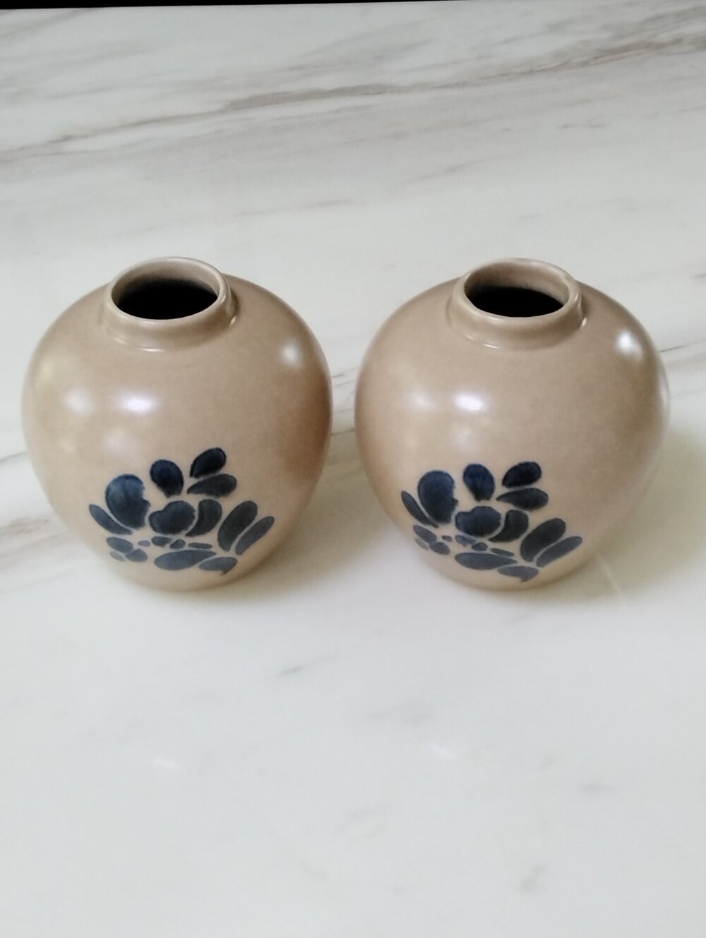 PFALTZGRAFF Folk Art Cottagecore Potpourri Ginger Jar USA Made Stoneware -Vtg